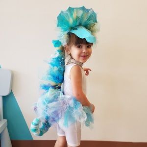 Beautiful Toddler Custom unique Seahorse Costume